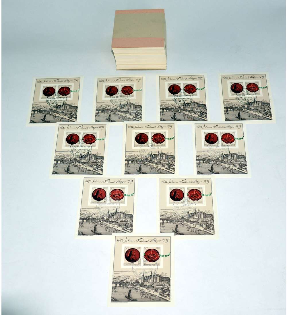 DDR Block 65 ESST 500er P�ckchen Johann Friedrich B�ttger