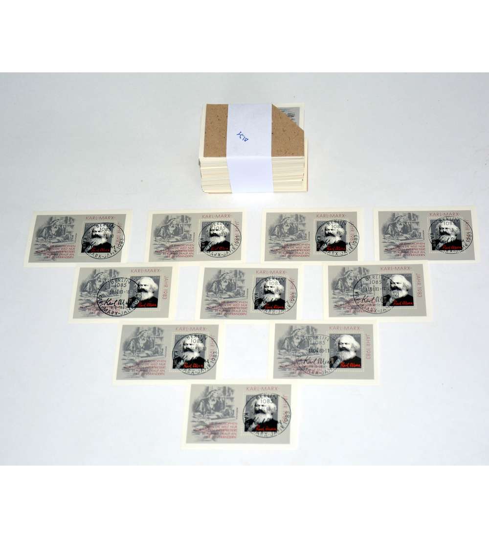 DDR Block 71 ESST 500er P�ckchen Karl Marx