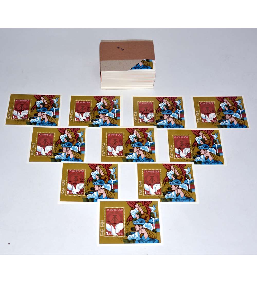 DDR Block 79 ESST 500er P�ckchen 35 Jahre DDR Friedenstaube