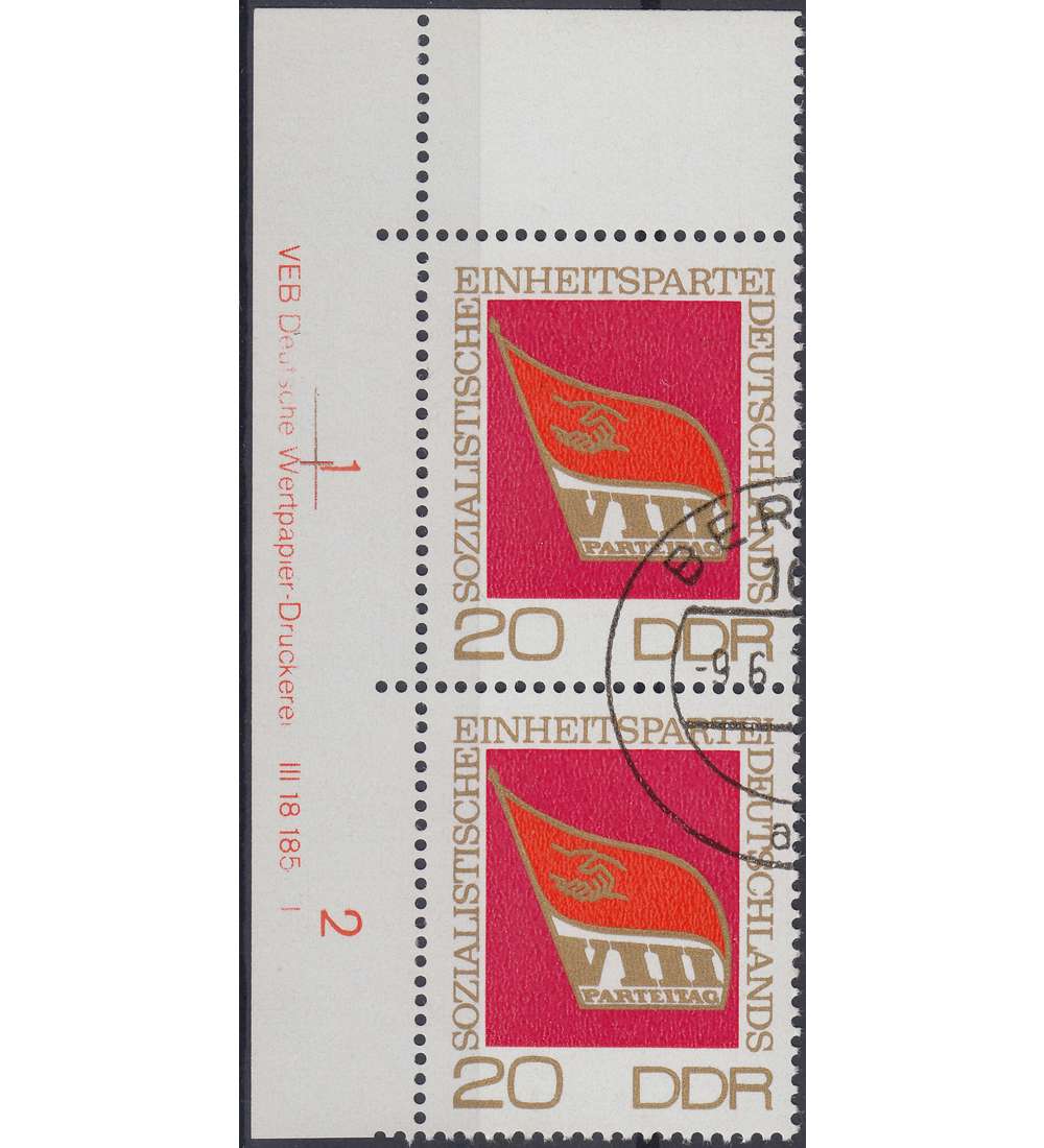 DDR Nr. 1679 DV gestempelt Druckvermerk