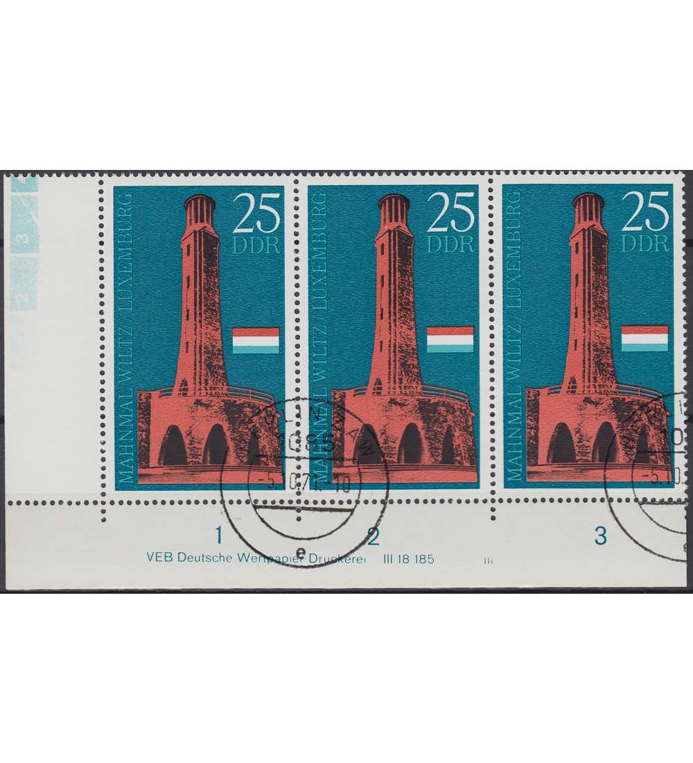 DDR Nr. 1705 DV gestempelt Druckvermerk