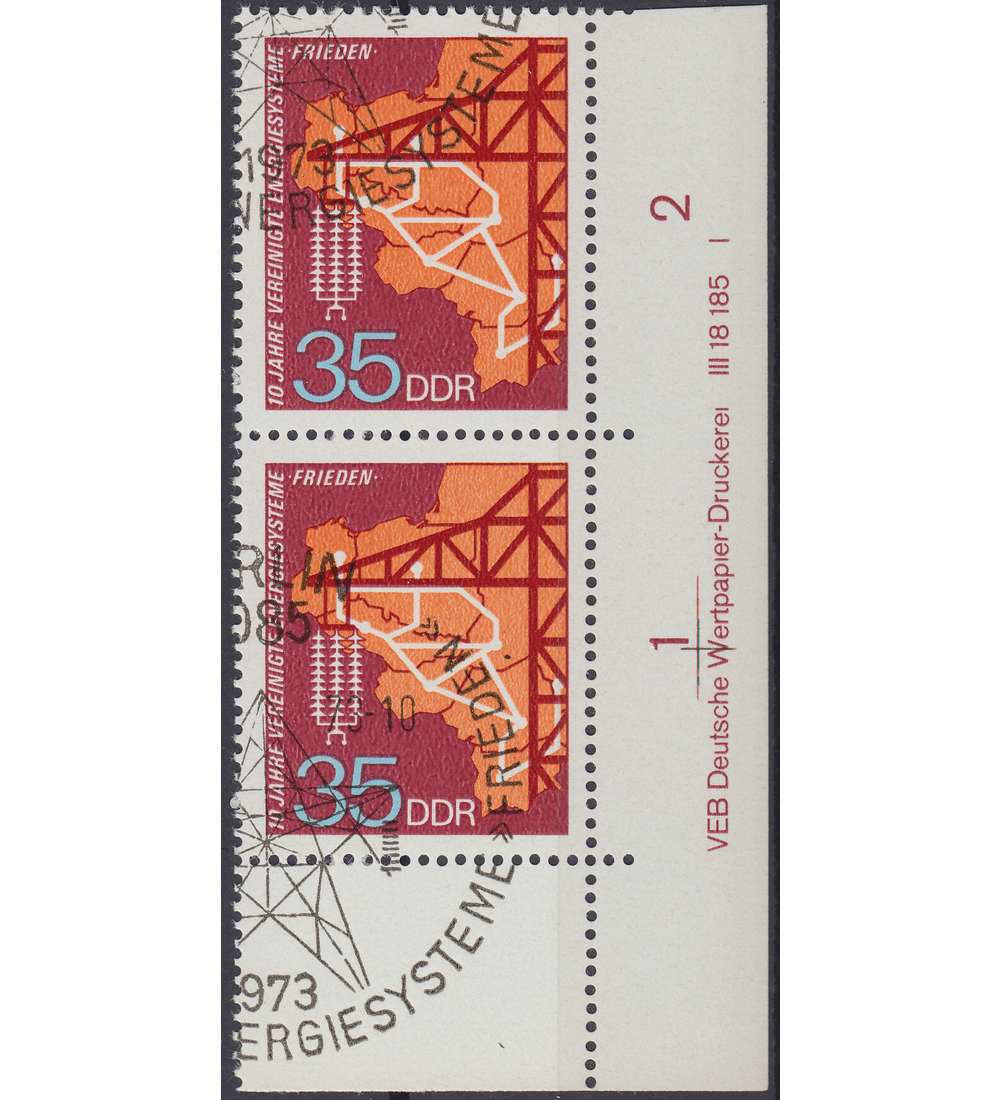 DDR Nr. 1871 DV gestempelt Druckvermerk