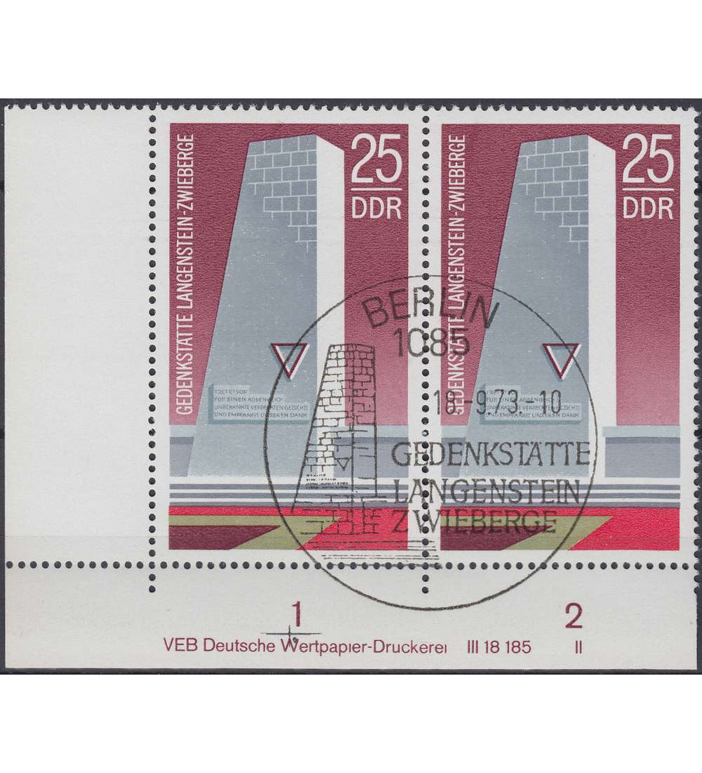 DDR Nr. 1878 DV gestempelt Druckvermerk