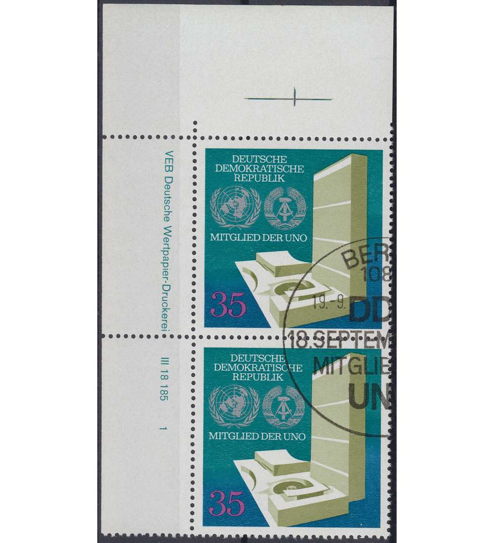 DDR Nr. 1883 DV gestempelt Druckvermerk