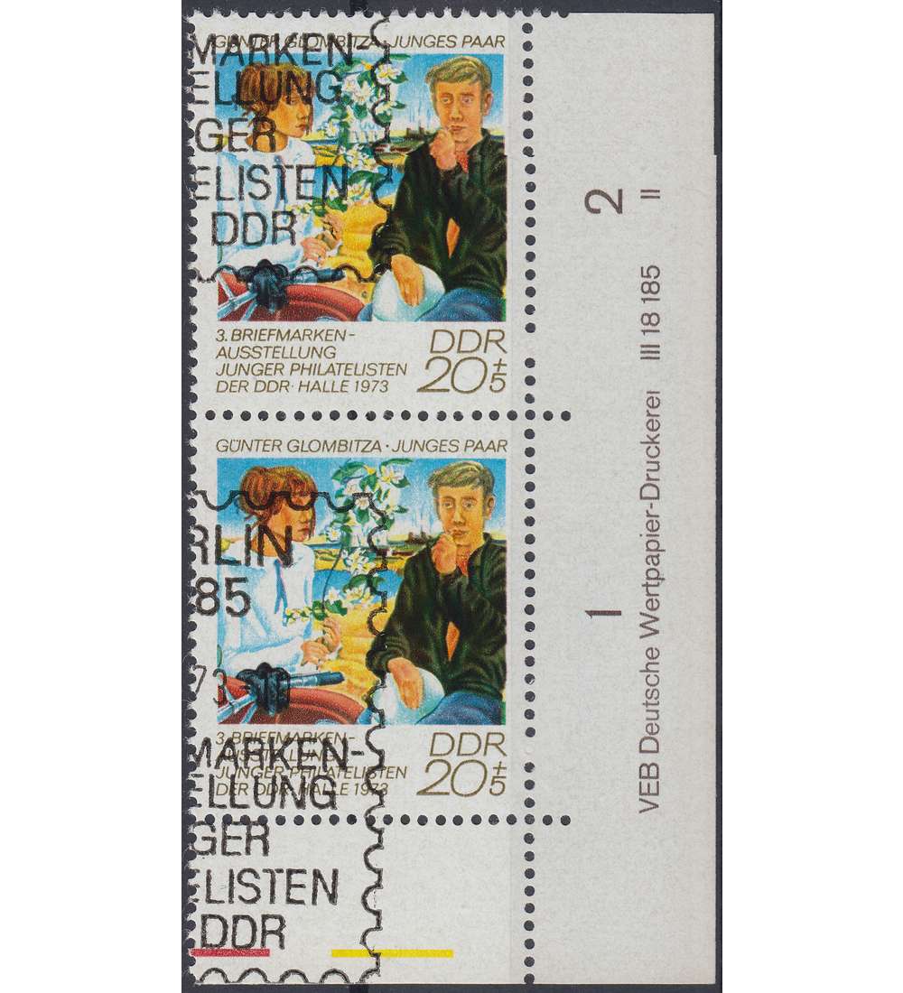 DDR Nr. 1884 DV gestempelt Druckvermerk