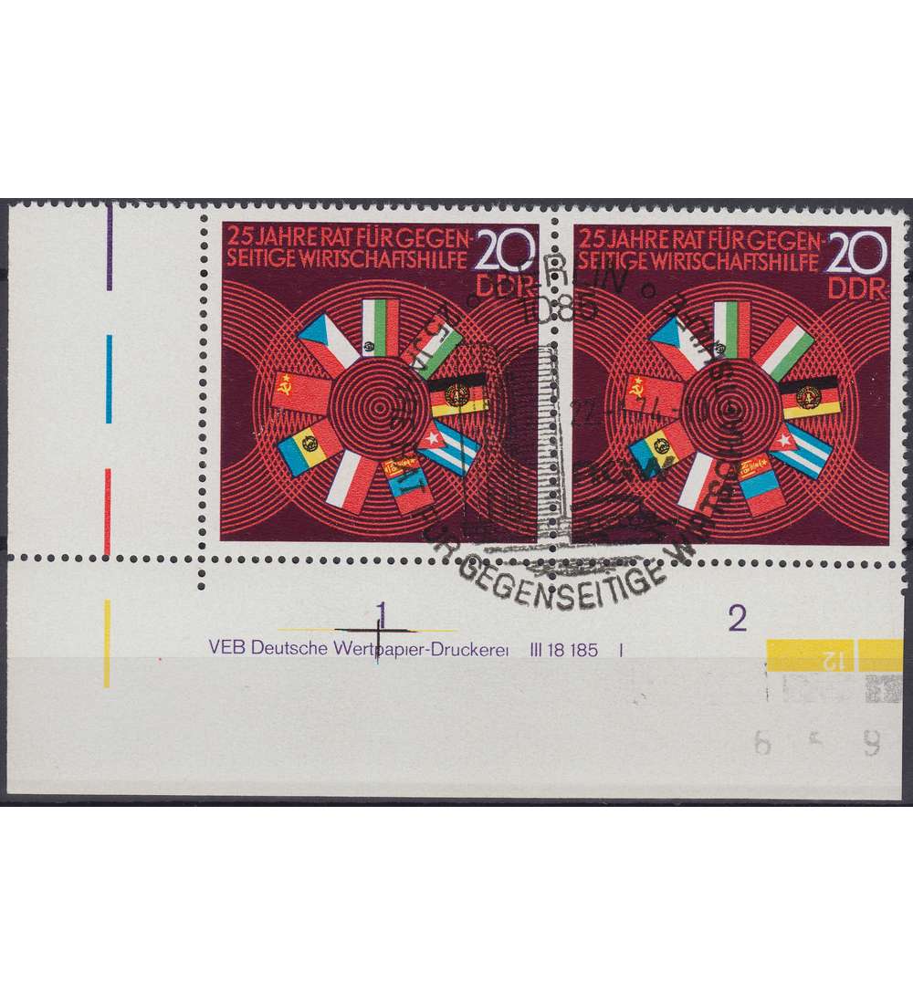 DDR Nr. 1918 DV gestempelt Druckvermerk