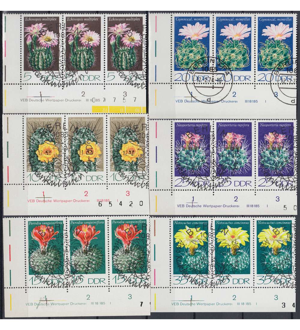 DDR Nr. 1922-1927 DV gestempelt Druckvermerk