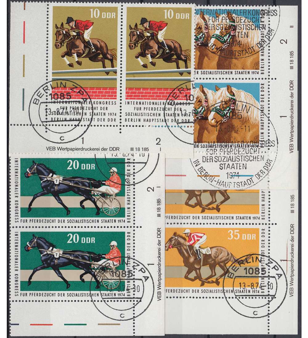 DDR Nr. 1969-1972 DV gestempelt Druckvermerk