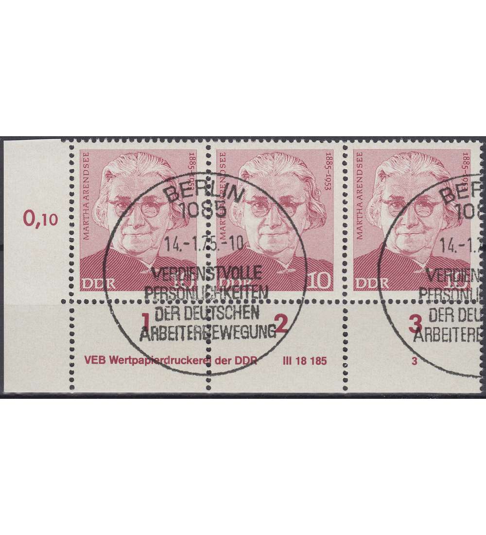 DDR Nr. 2012 DV gestempelt Druckvermerk