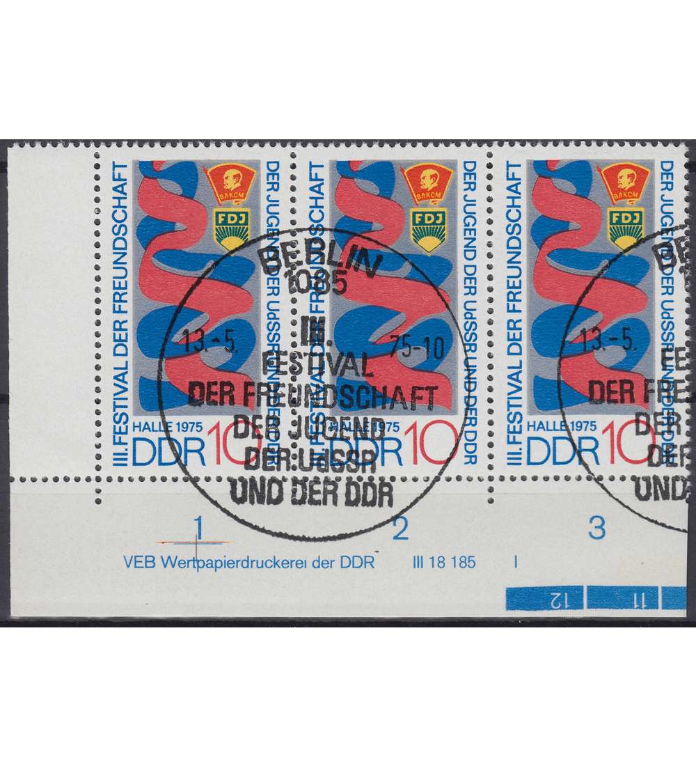 DDR Nr. 2044 DV gestempelt Druckvermerk