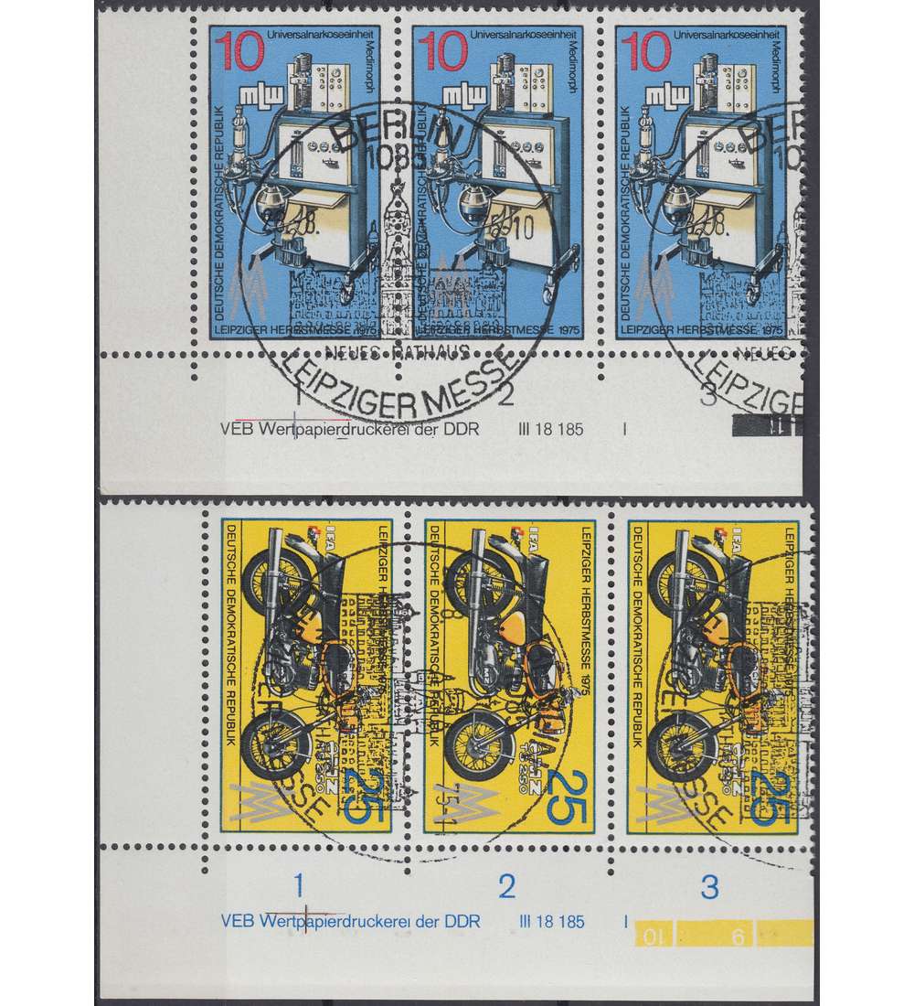 DDR Nr. 2076-2077 DV gestempelt Druckvermerk