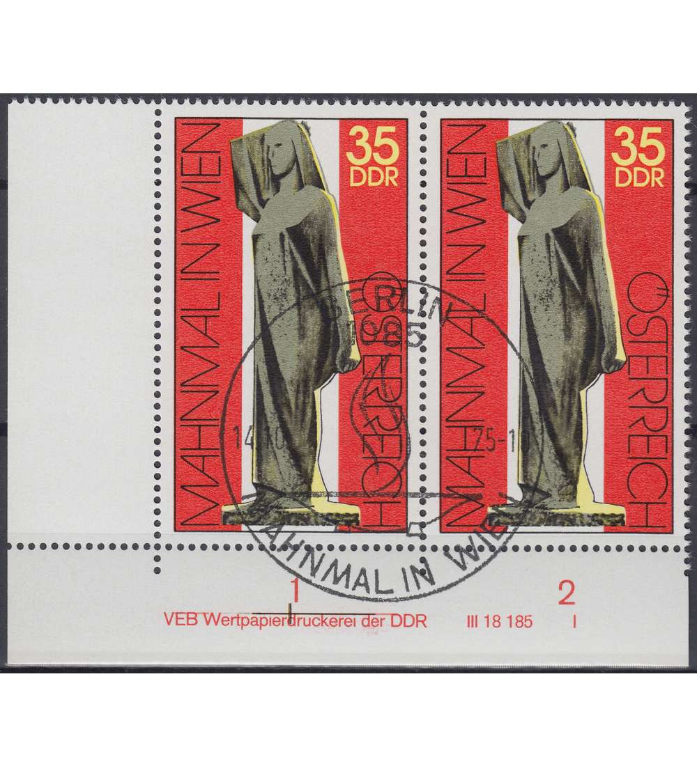 DDR Nr. 2093 DV gestempelt Druckvermerk