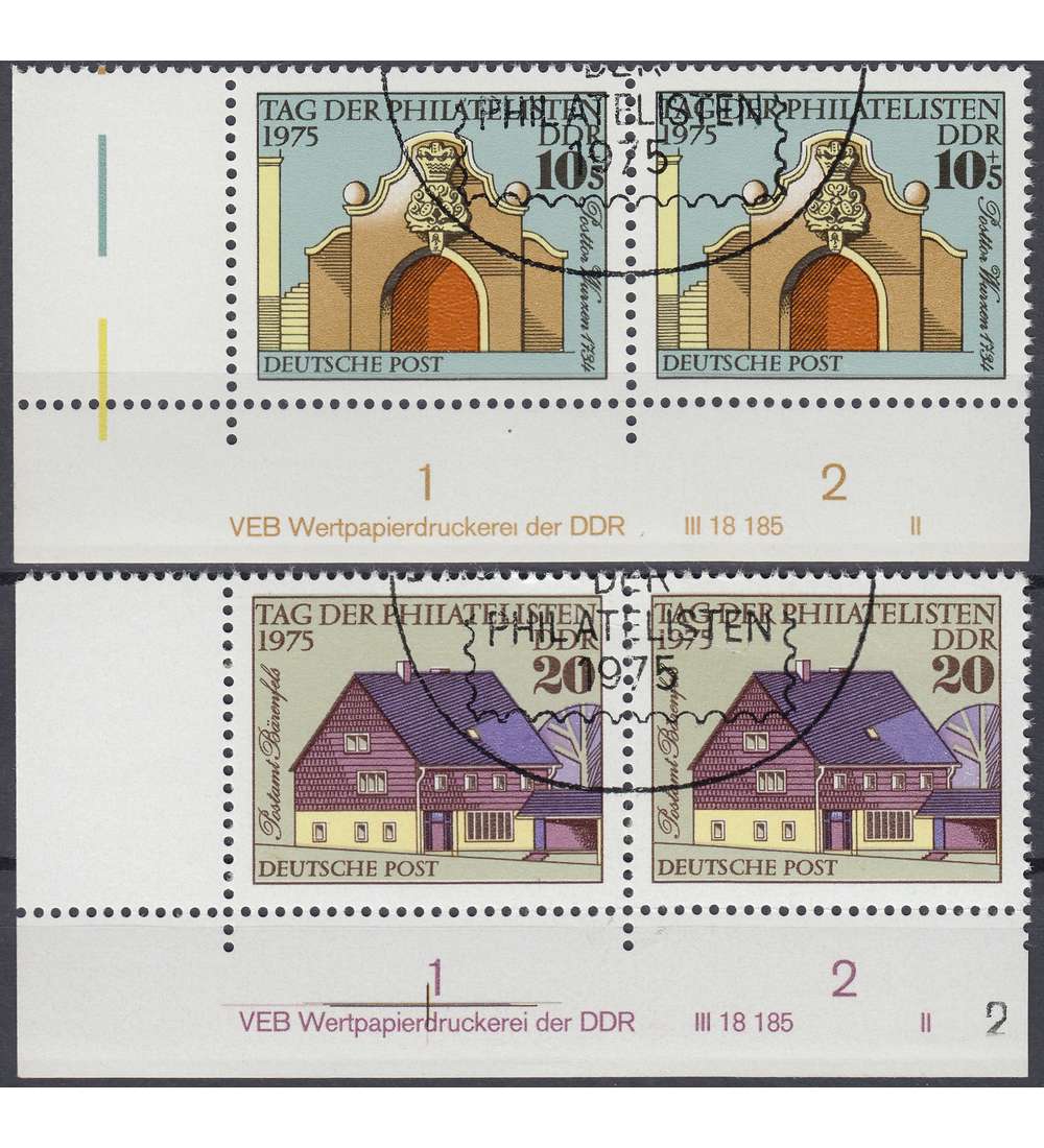 DDR Nr. 2094-2095 DV gestempelt Druckvermerk