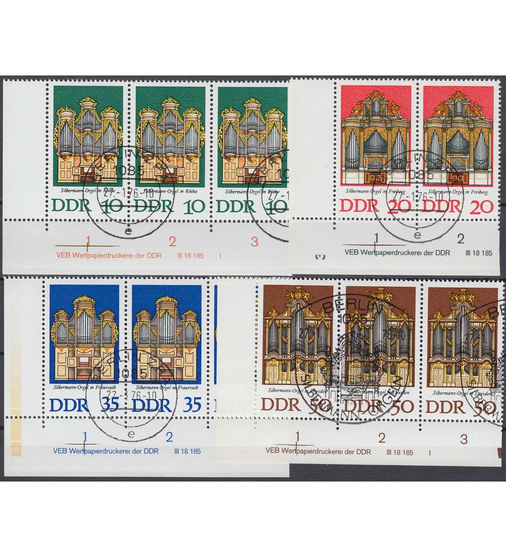DDR Nr. 2111-2114 DV gestempelt Druckvermerk