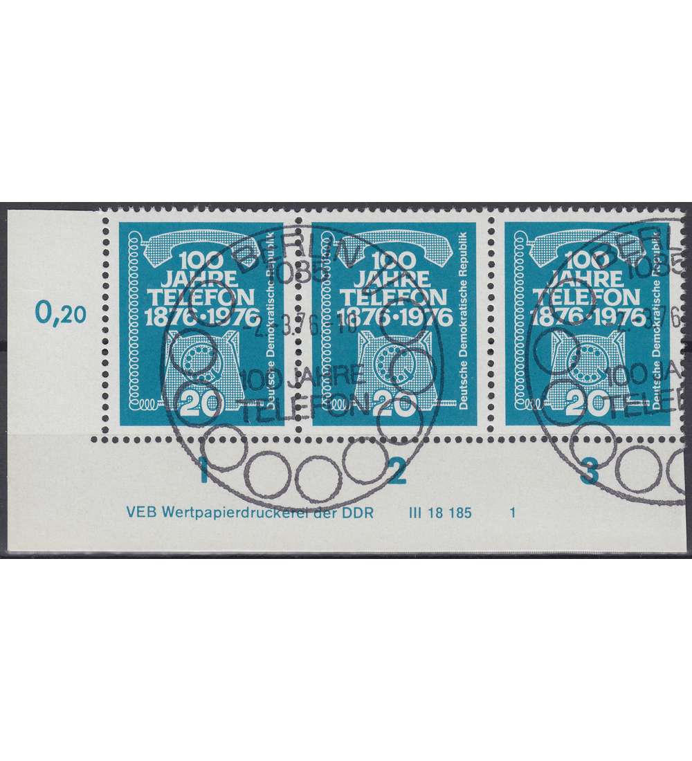 DDR Nr. 2118 DV gestempelt Druckvermerk