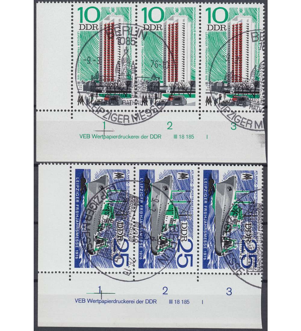 DDR Nr. 2119-2120 DV gestempelt Druckvermerk