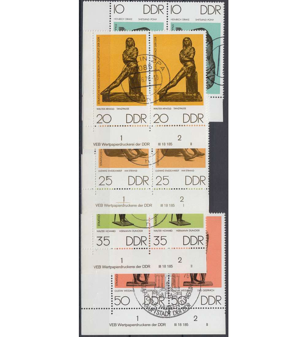 DDR Nr. 2141-2145 DV gestempelt Druckvermerk