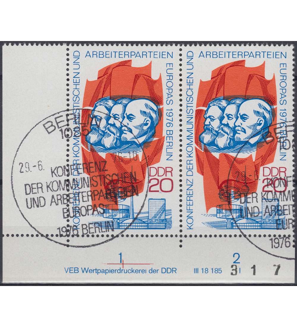 DDR Nr. 2146 DV gestempelt Druckvermerk