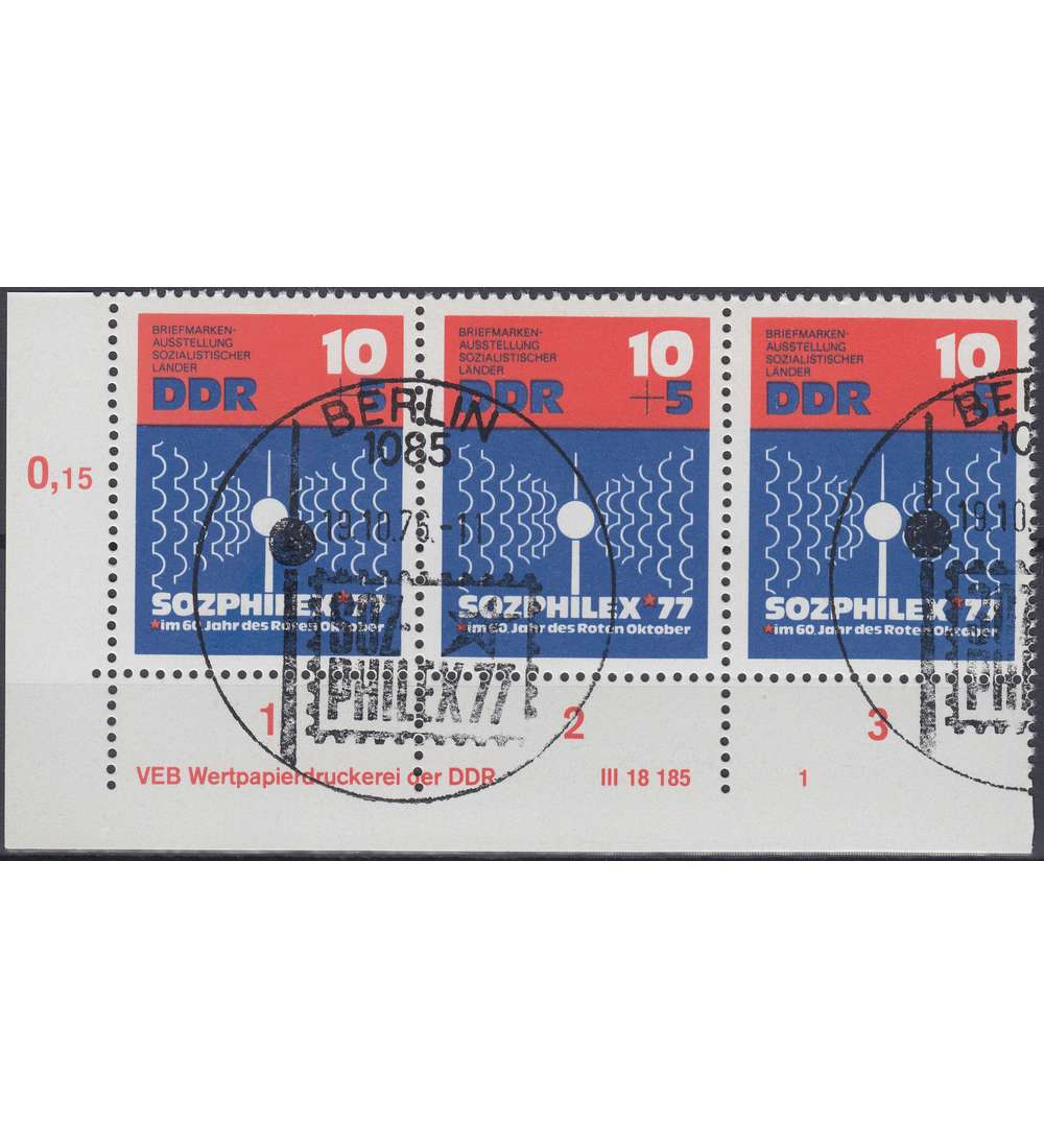 DDR Nr. 2170 DV gestempelt Druckvermerk