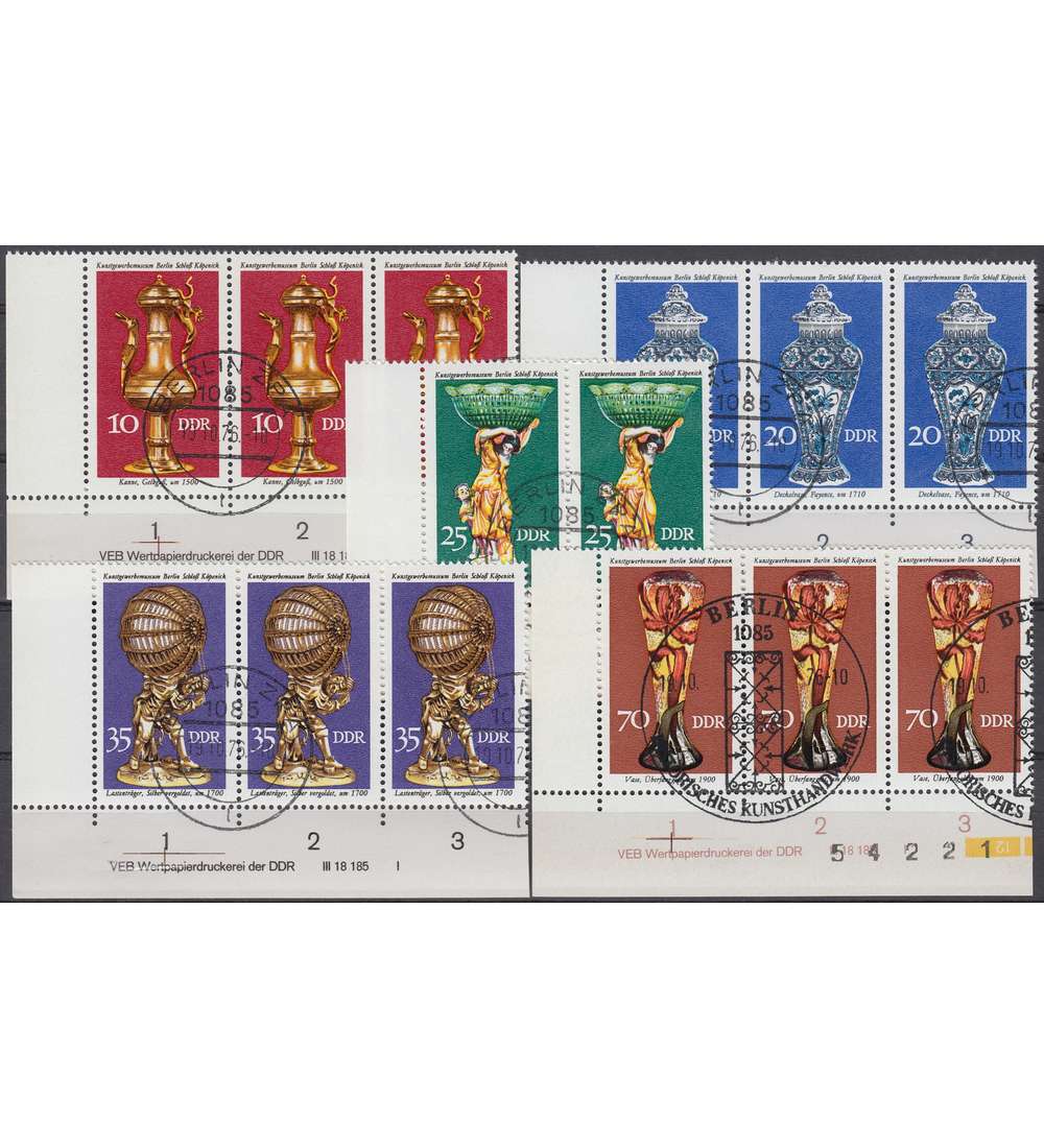 DDR Nr. 2171-2175 DV gestempelt Druckvermerk