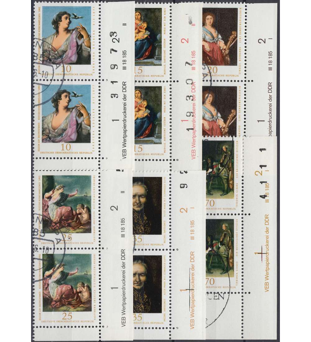 DDR Nr. 2193-2198 DV gestempelt Druckvermerk