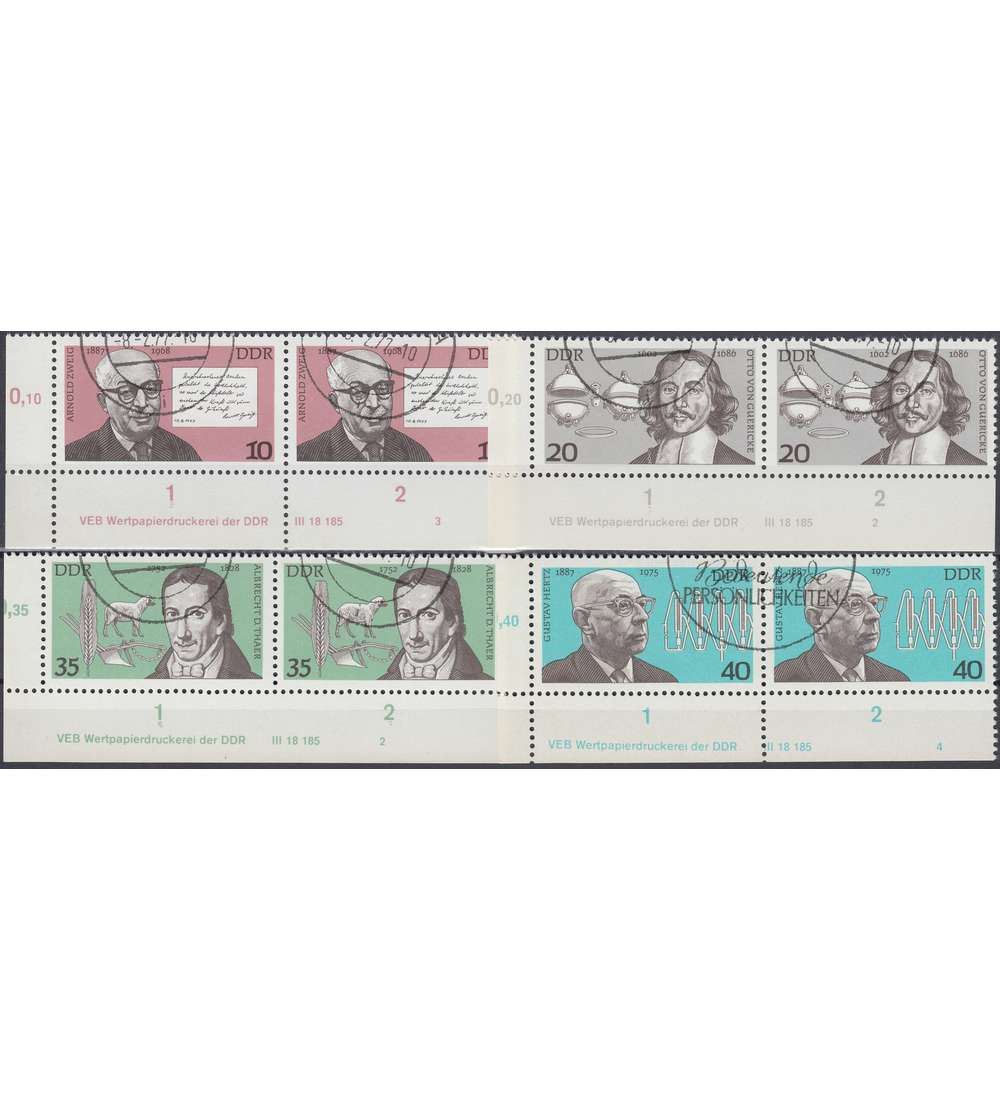 DDR Nr. 2199-2202 DV gestempelt Druckvermerk