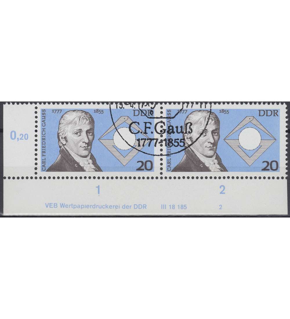 DDR Nr. 2215 DV gestempelt Druckvermerk