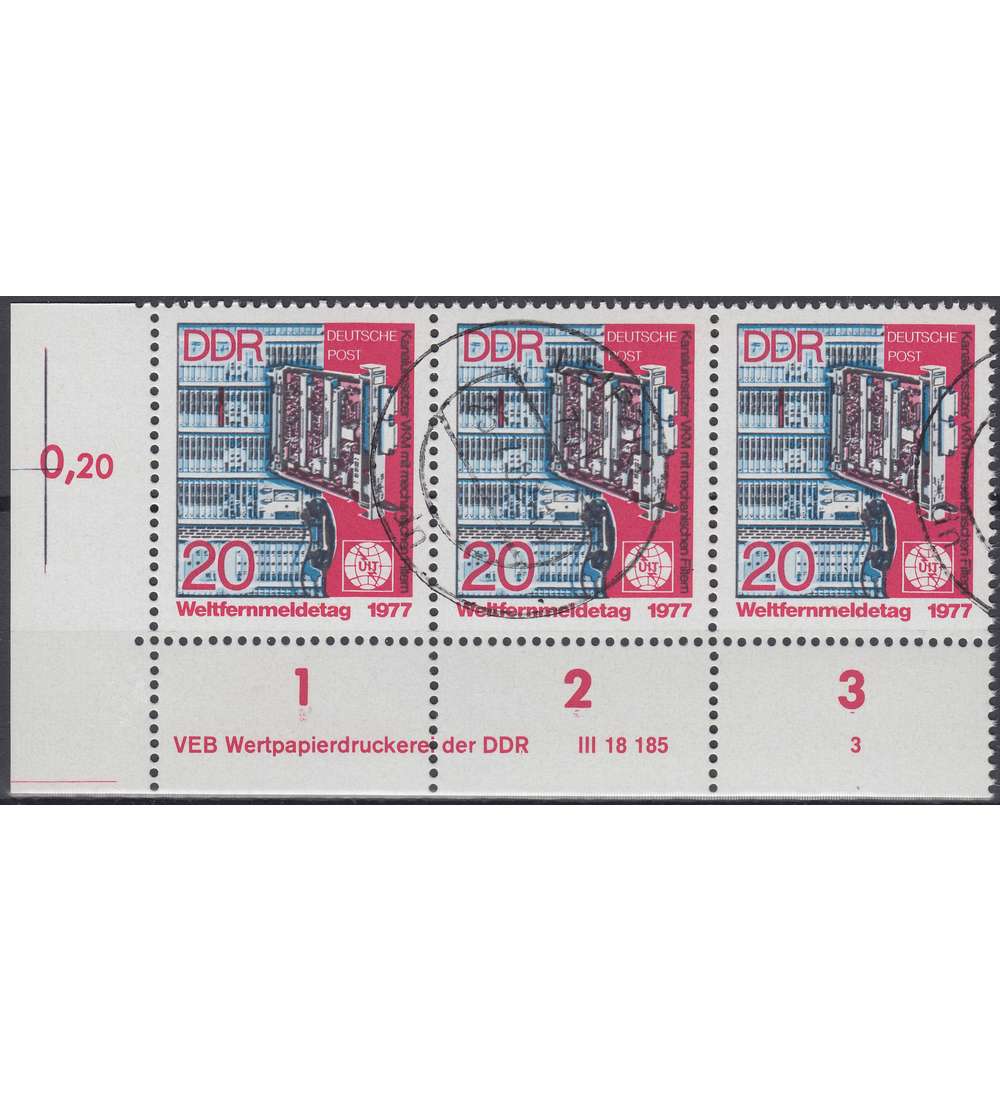 DDR Nr. 2223 DV gestempelt Druckvermerk