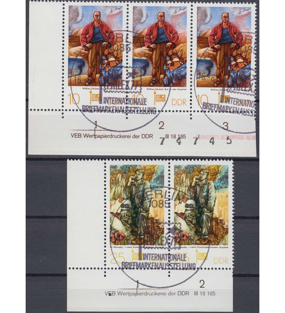 DDR Nr. 2247-2248 DV gestempelt Druckvermerk