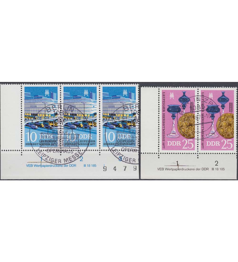 DDR Nr. 2250-2251 DV gestempelt Druckvermerk