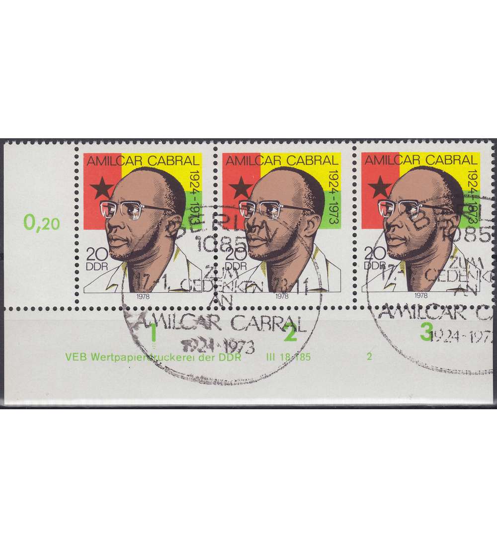 DDR Nr. 2293 DV gestempelt Druckvermerk