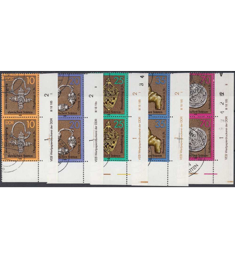 DDR Nr. 2303-2307 DV gestempelt Druckvermerk