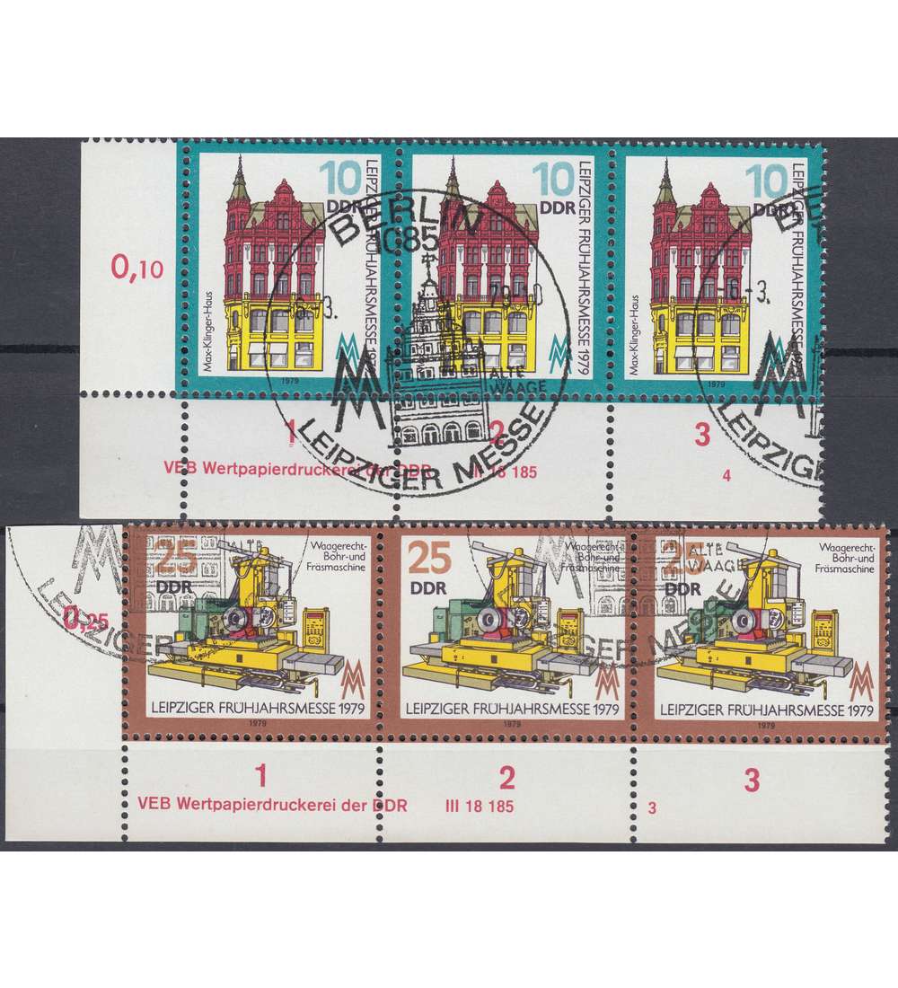 DDR Nr. 2403-2404 DV gestempelt Druckvermerk