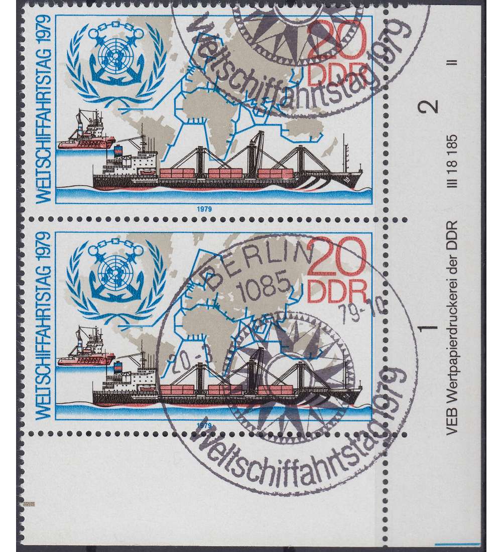 DDR Nr. 2405 DV gestempelt Druckvermerk