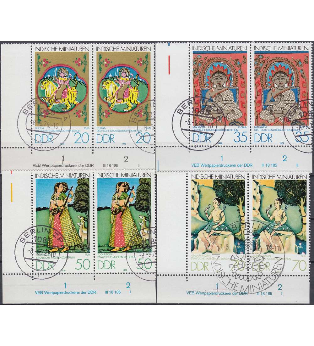 DDR Nr. 2418-2421 DV gestempelt Druckvermerk