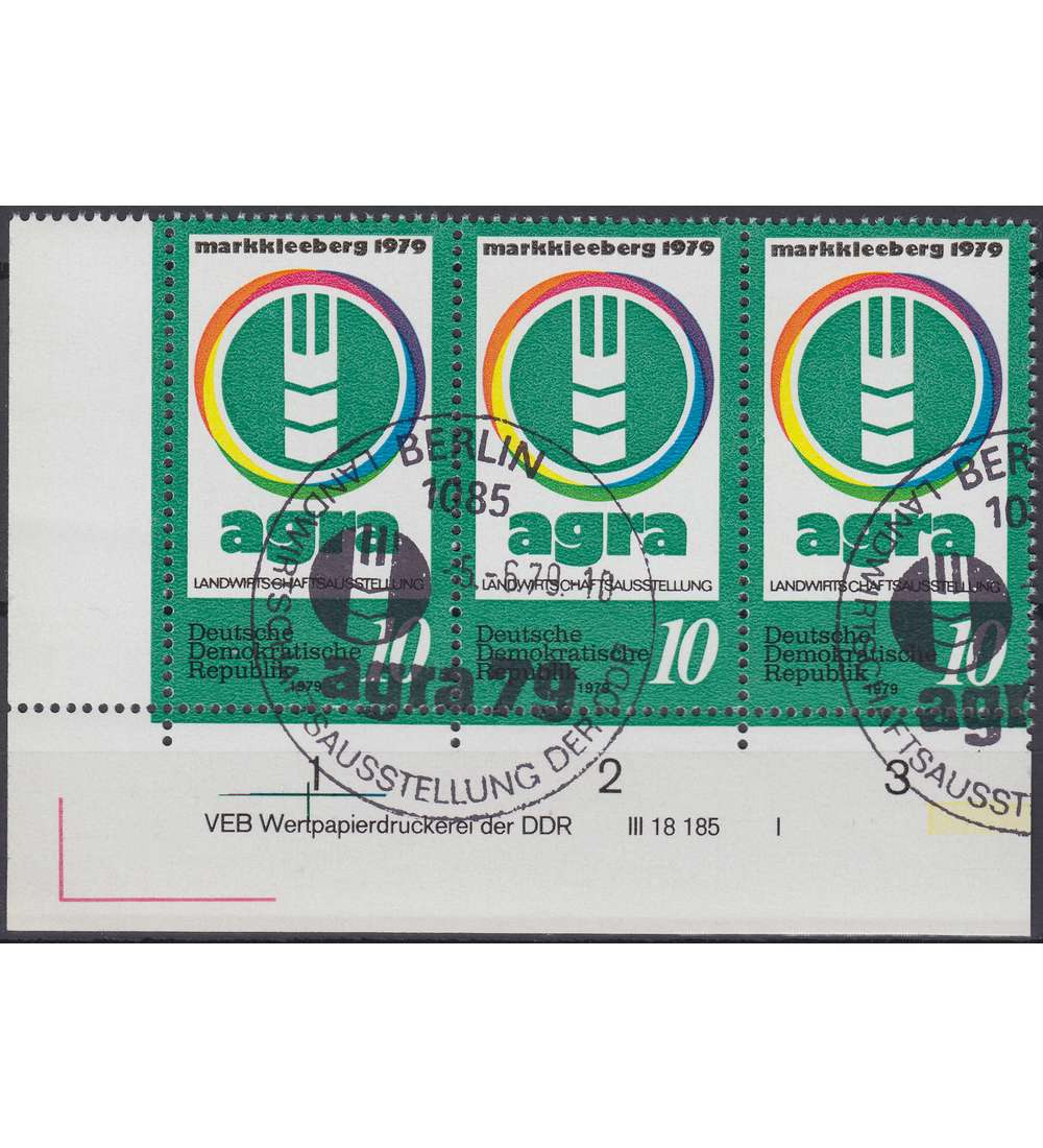 DDR Nr. 2428 DV gestempelt Druckvermerk