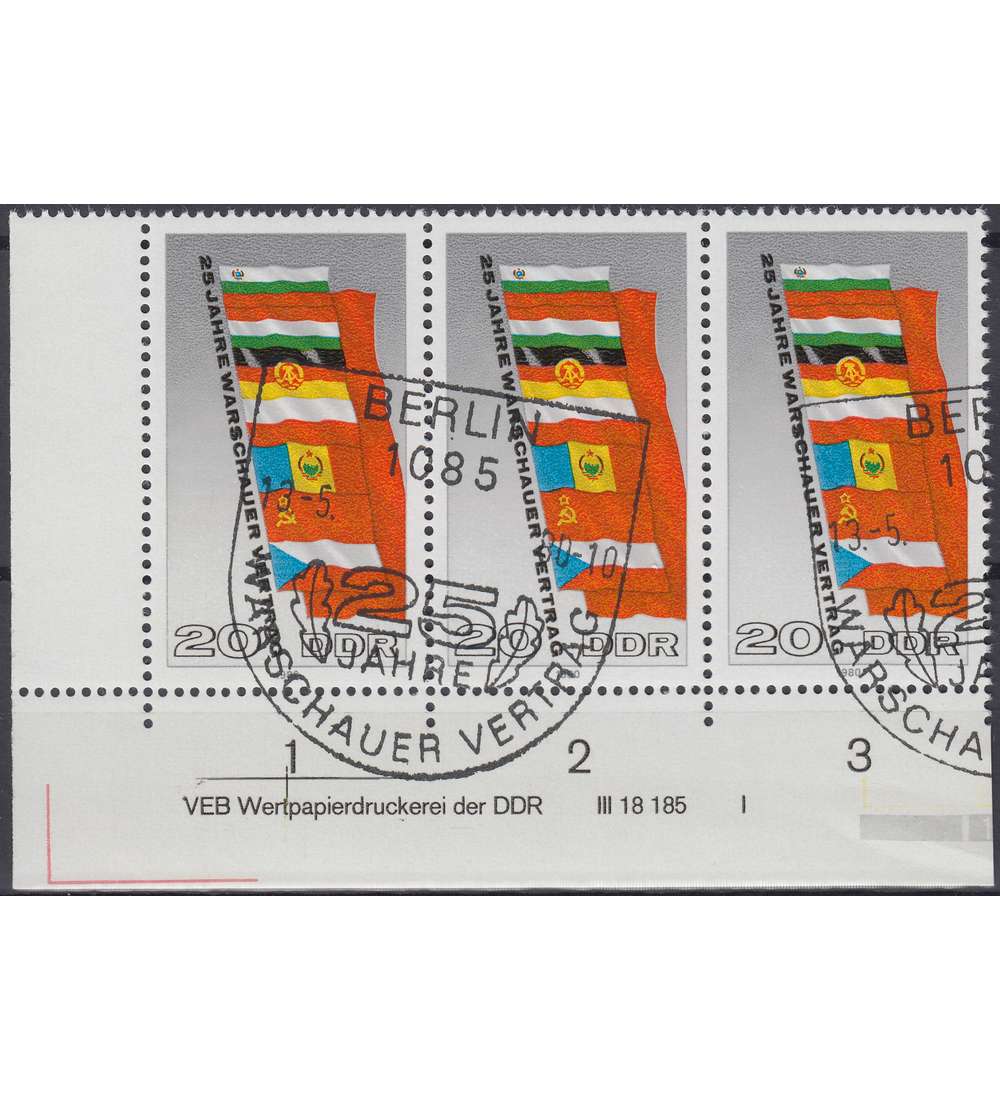 DDR Nr. 2507 DV gestempelt Druckvermerk