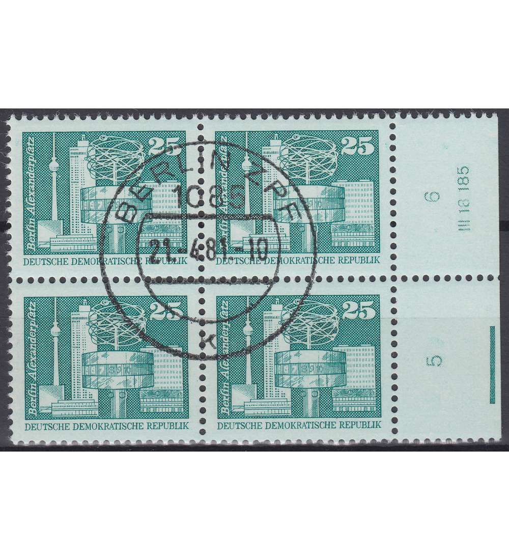 DDR Nr. 2521 DV gestempelt Druckvermerk