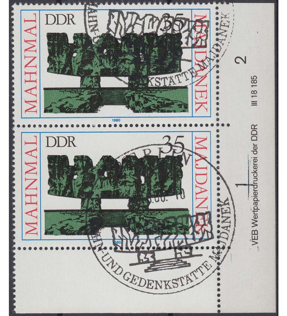 DDR Nr. 2538 DV gestempelt Druckvermerk