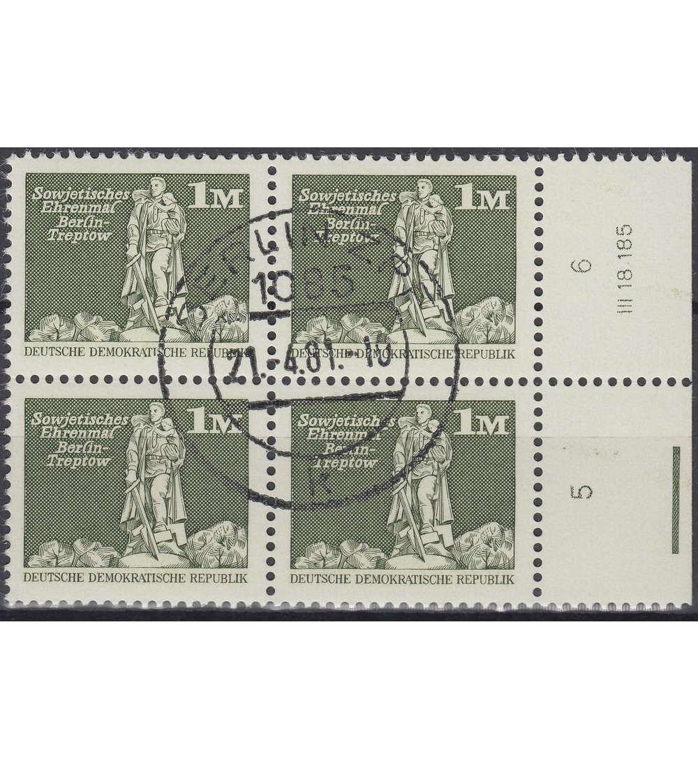 DDR Nr. 2561 DV gestempelt Druckvermerk