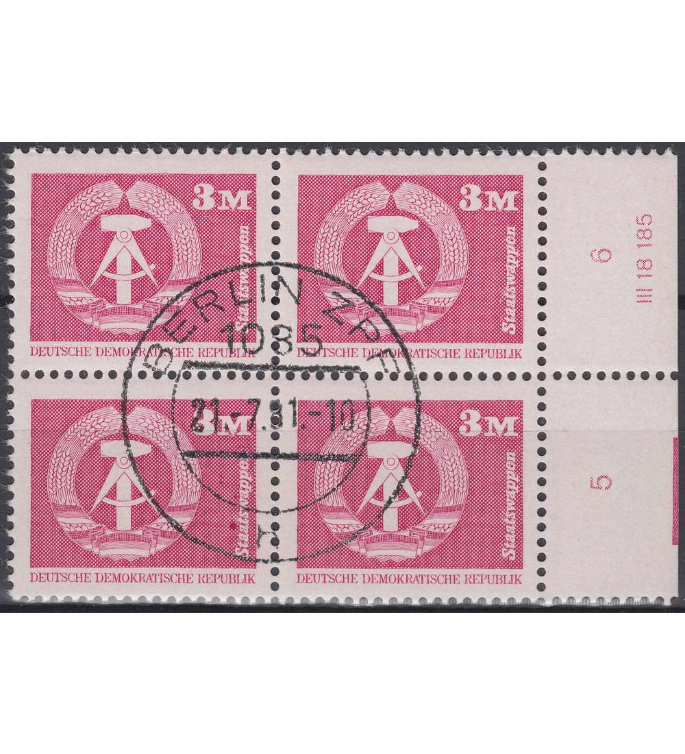 DDR Nr. 2633 DV gestempelt Druckvermerk