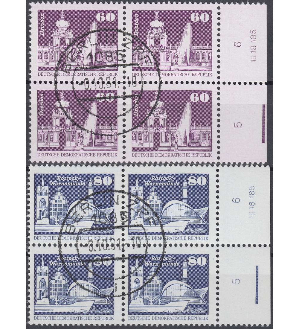 DDR Nr. 2649-2650 DV gestempelt Druckvermerk