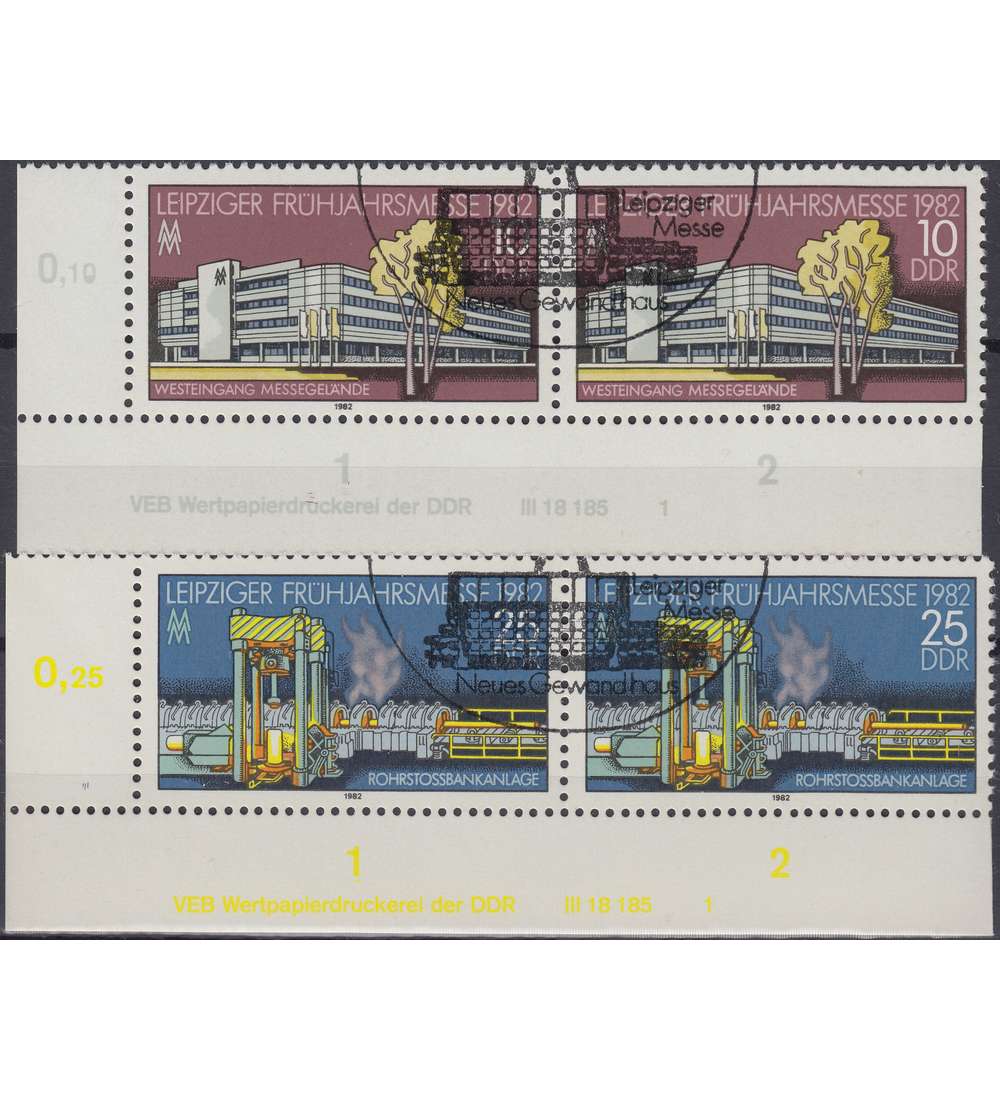 DDR Nr. 2683-2684 DV gestempelt Druckvermerk