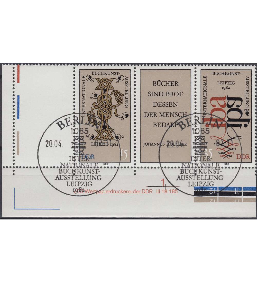 DDR Nr. 2697-2698 DV gestempelt Druckvermerk