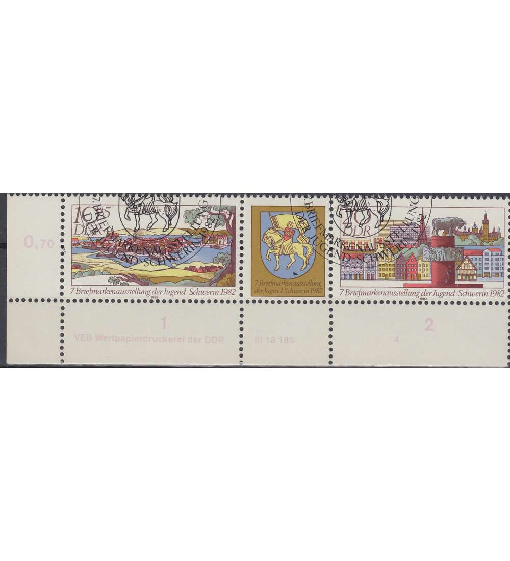 DDR Nr. 2722-2723 DV gestempelt Druckvermerk