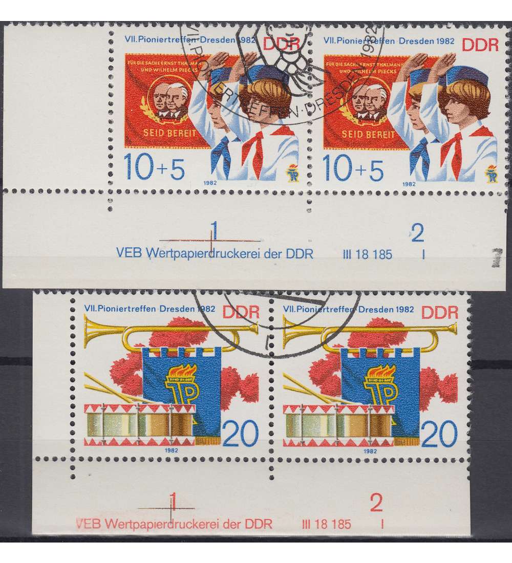 DDR Nr. 2724-2725 DV gestempelt Druckvermerk