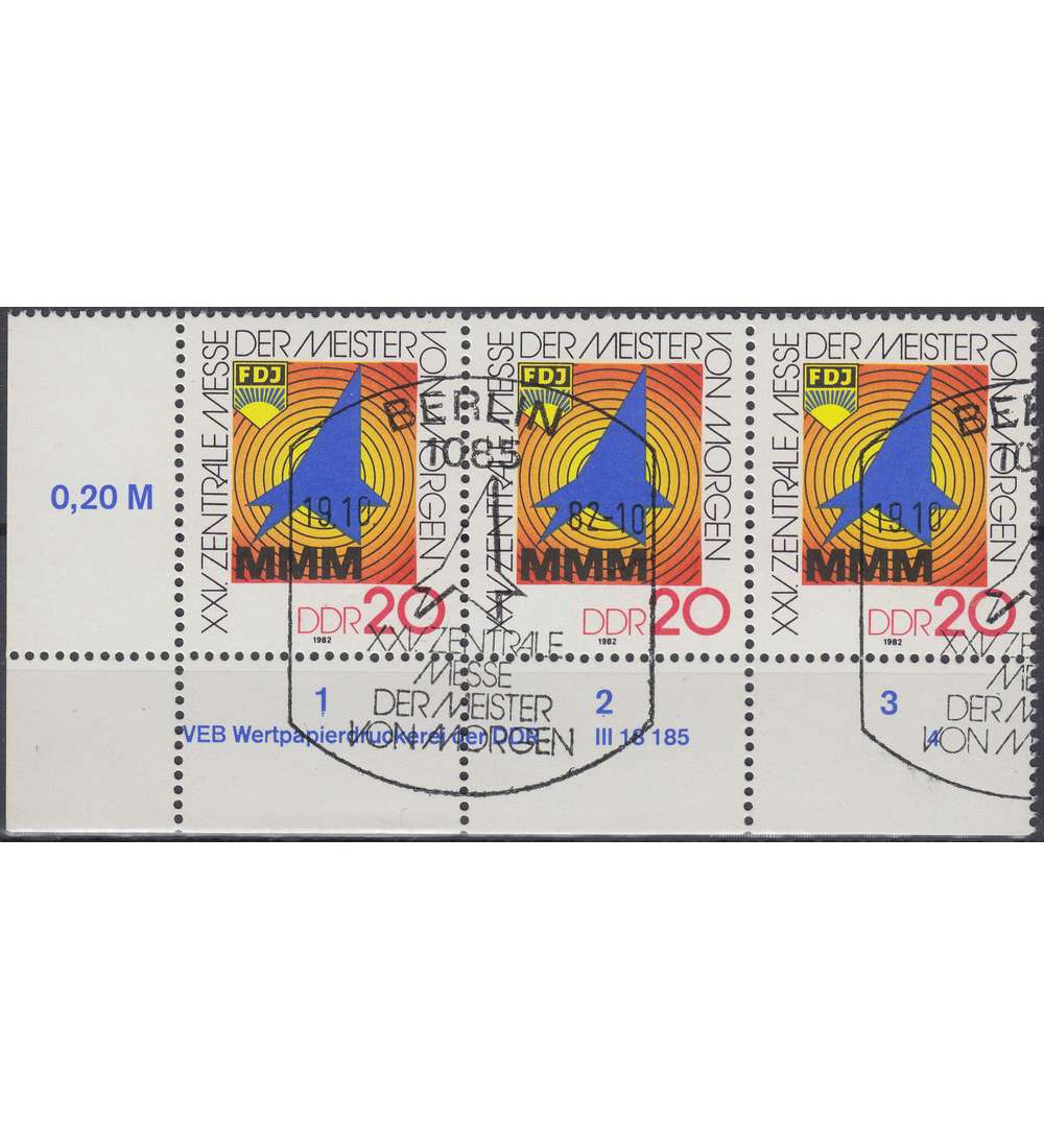 DDR Nr. 2750 DV gestempelt Druckvermerk