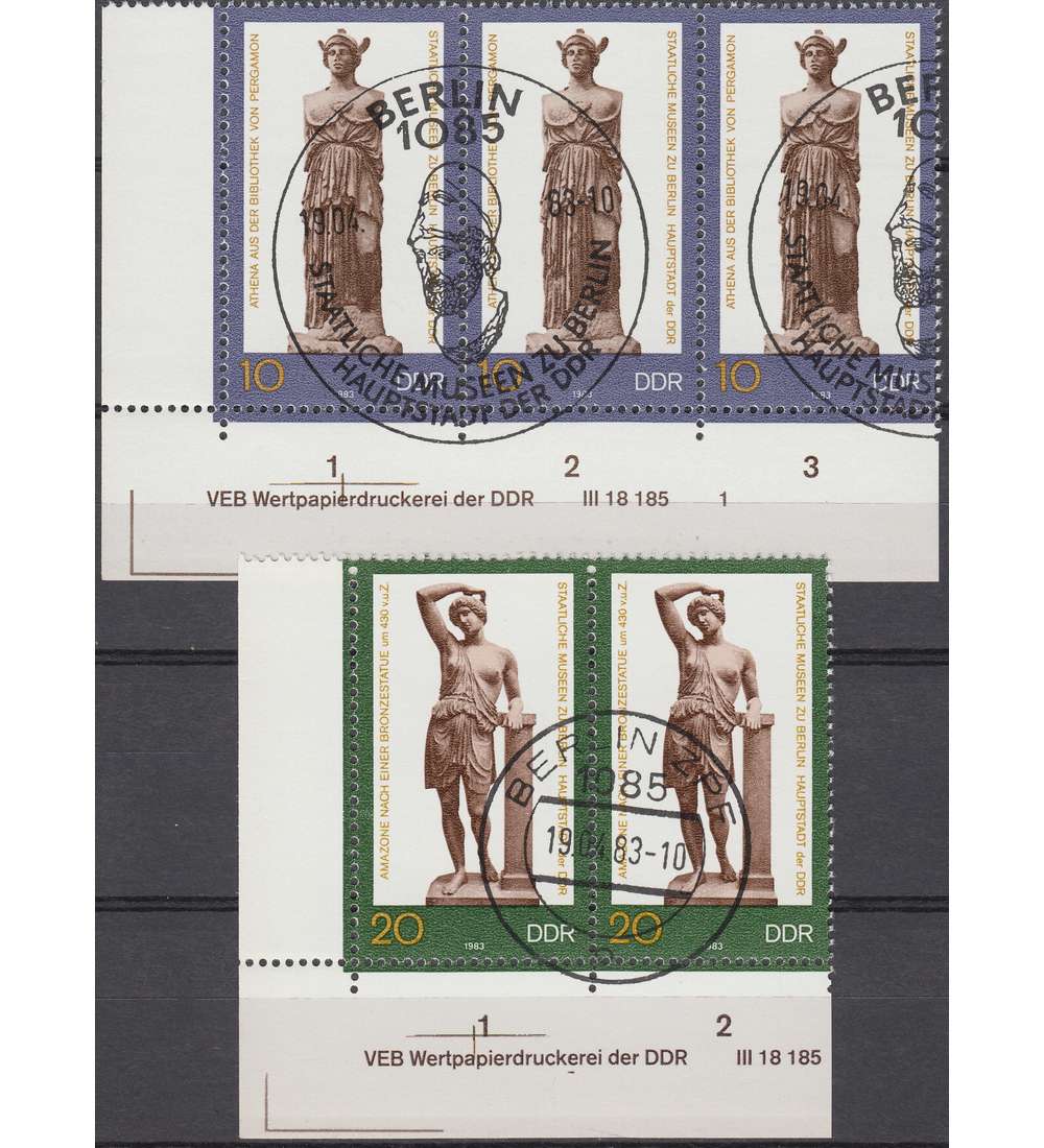 DDR Nr. 2790-2791 DV gestempelt Druckvermerk