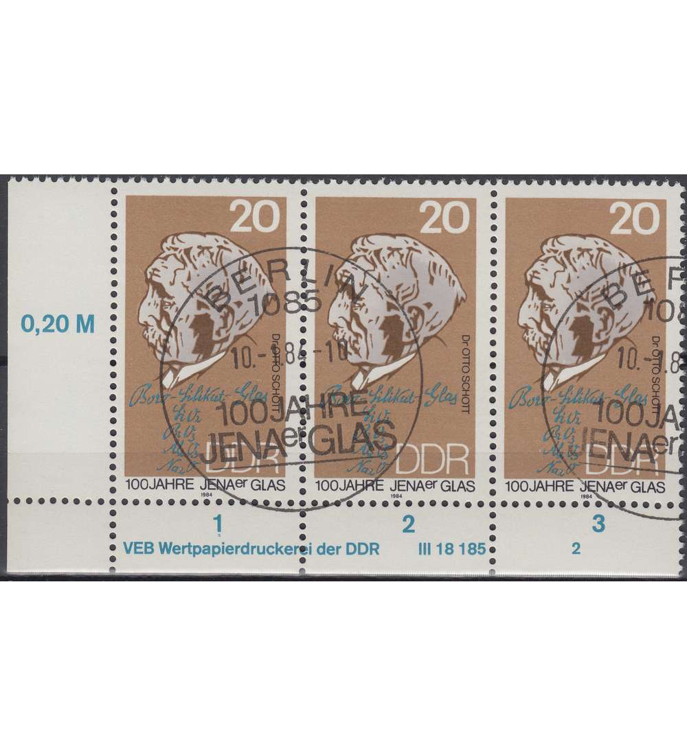 DDR Nr. 2848 DV gestempelt Druckvermerk