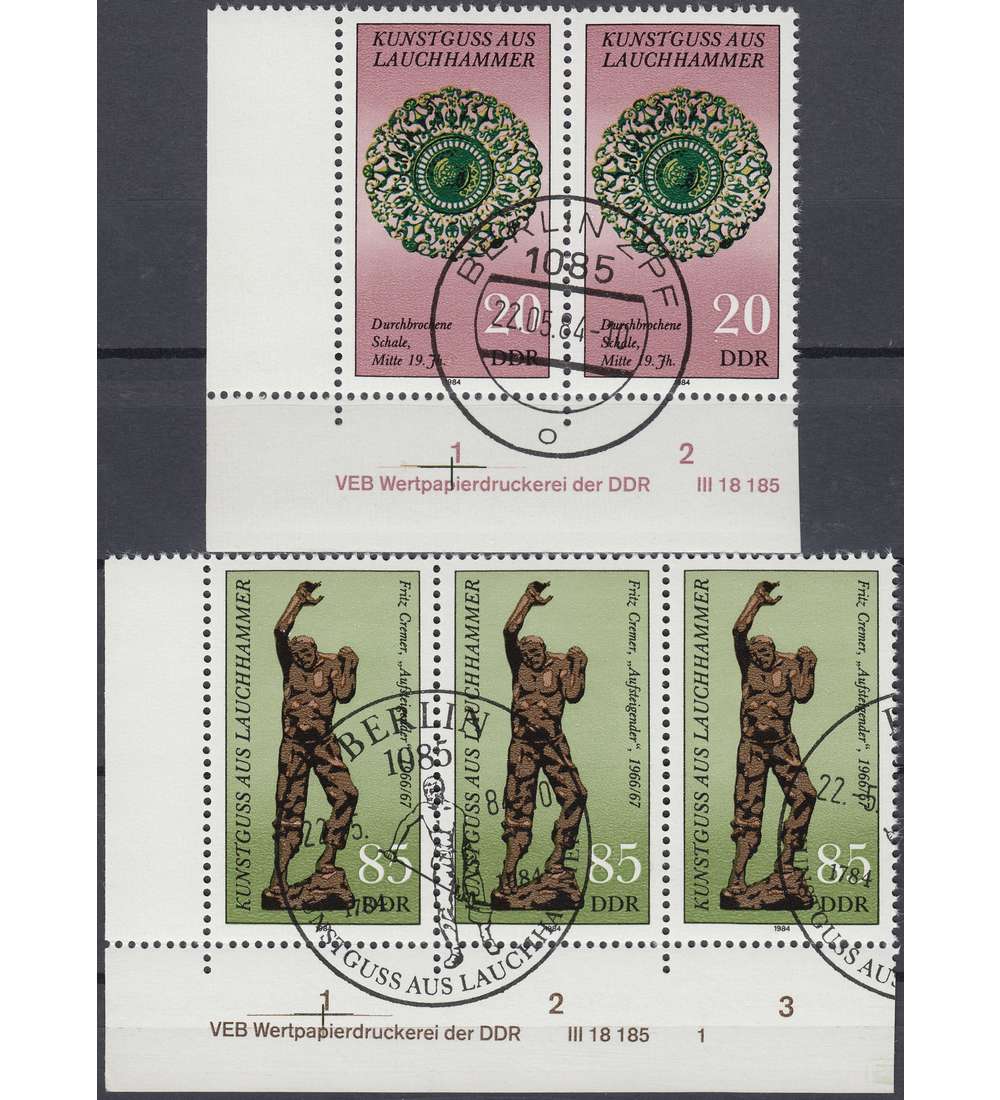 DDR Nr. 2874-2875 DV gestempelt Druckvermerk